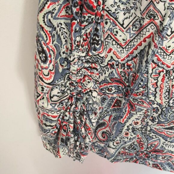 T by Talbots | Women’s Red/White/Blue Paisley Print Sleeveless Dress Sundress M - Picture 11 of 13
